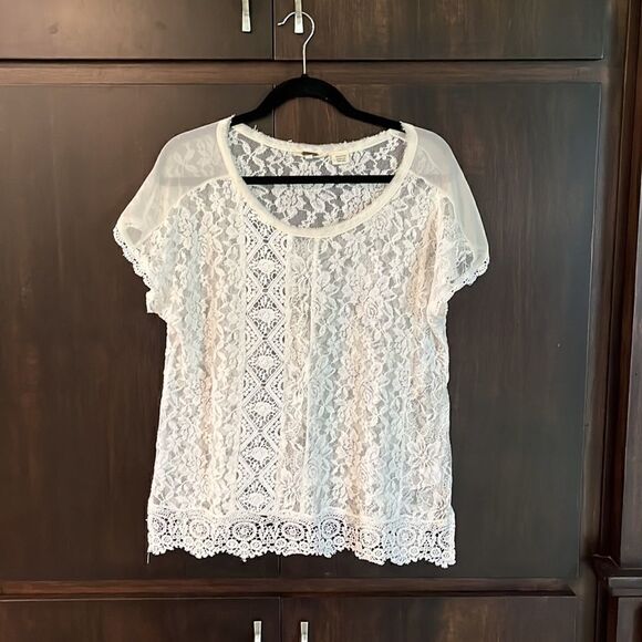 Miss Me Cream Lace Top - Picture 3 of 6